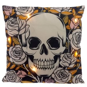 Skulls and Roses LED Cushion