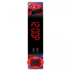 Spiderman Blue and Red Silicone Strap Watch