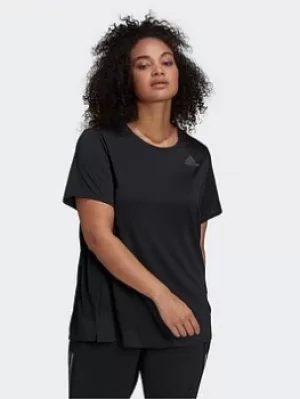 adidas Heat.rdy T-Shirt (plus Size), Black, Size 1X, Women