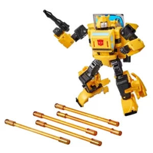 Hasbro Transformers Buzzworthy Bumblebee War for Cybertron Deluxe Origin Bumblebee Action Figure