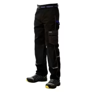 Goodyear Reflective Trim Workwear Trousers Mens - Black