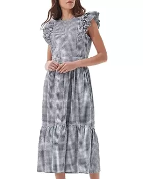 Barbour Thistle Cotton Gingham Midi Dress