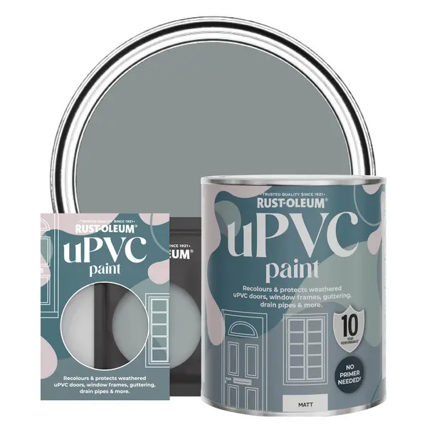 Rust-Oleum uPVC Paint, Matt Finish - SLATE - 750ml