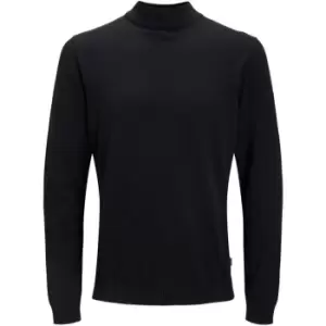 Jack and Jones High Neck Knit - Black