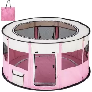 Tectake Dog Pen Carola - Pink