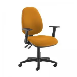 Jota high back operator chair with adjustable arms - Solano Yellow