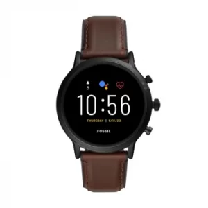 Fossil The Carlyle HR Gen 5 Mens Leather Strap Smartwatch