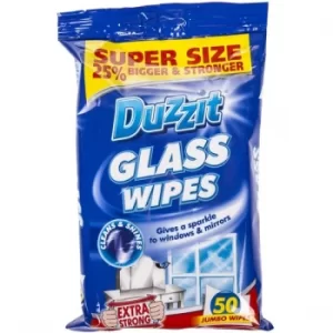 Duzzit Glass Wipes 50 Pack