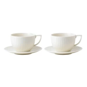 Wedgwood Jasper conran tisbury set 2 t.cups saucers