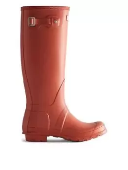 Hunter Hunter Original Tall Wellington Boots, Orange, Size 4, Women