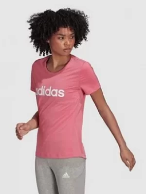 adidas Design 2 Move Linear Low Tee, Rose, Size 2Xs, Women