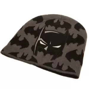 Batman Childrens/Kids Mask Beanie (One Size) (Grey/Black)