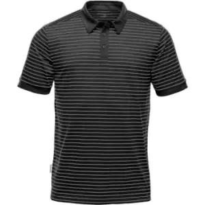 Stormtech Mens Railtown Polo Shirt (S) (Black/Grey Heather)