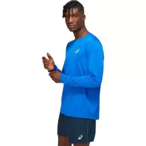 Asics Mens Core LS Running Top - Blue