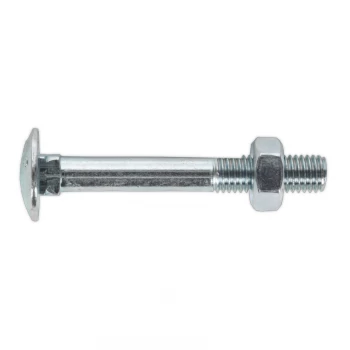 Coach Bolt & Nut M10 X 75MM Zinc DIN 603 Pack of 50