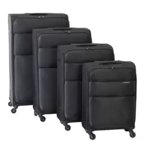 Linea Sorento Fabric Small Black Cabin Suitcase