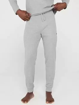 BOSS Bodywear Waffle Lounge Pants, Grey, Size L, Men