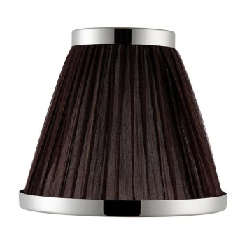 Interiors - Chocolate And Nickel Six Inch Shade, E14