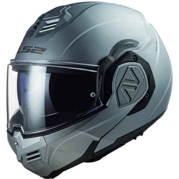 LS2 FF906 Advant Special Matt Silver Modular Helmet Size 2XL