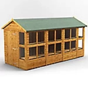 Power Garden Shed 146PAPS Golden Brown 14x6