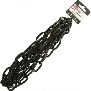 Faithfull Black Japanned Chain Black 6mm 2.5m