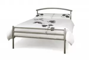 Serene Brennington 5ft King Size Silver Metal Bed