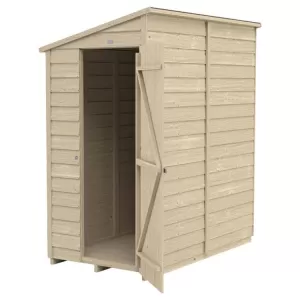 Forest Garden 6 x 3ft Small Lean-To Pressure Treated Windowless Shed with Assembly