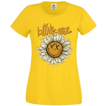 Blink-182 - Sunflower Womens X-Large T-Shirt - Yellow