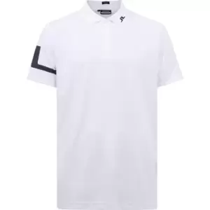 J Lindeberg Golf Heath Regular Fit Golf Polo - White