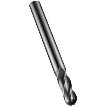 S511 12.00MM Carbide 4 Flute Plain Shank Ball Nosed End Mill - X-Ceed Coated