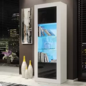 Modern Sideboard Display Cabinet Cupboard - White & Black