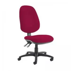 Jota extra high back operator chair with no arms - Diablo Pink