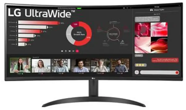 LG 34" 34WR50QC-B CURVED UltraWide Quad HD VA LCD Monitor