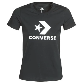 Converse STAR CHEVRON TEE womens T shirt in Black - Sizes S,M,L,XL