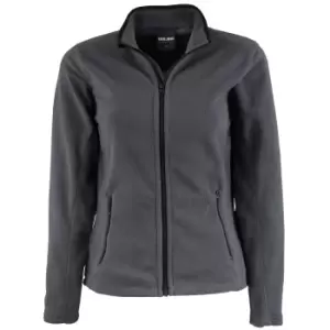 Tee Jays Womens/Ladies Full Zip Active Lightweight Fleece Jacket (L) (Dark Grey)