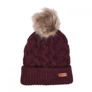 Barbour Penshaw Cable Beanie - Bordeaux