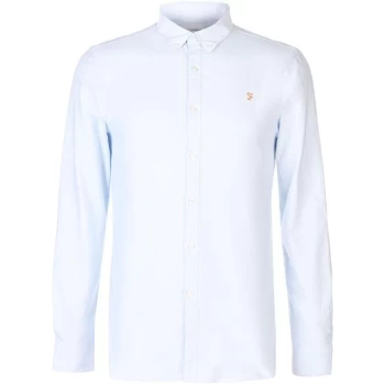 Farah Oxford Long Sleeve Shirt - Sky Blue