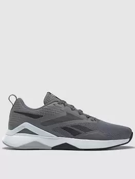 Reebok Nanoflex Tr V2, Grey/Black, Size 10, Men