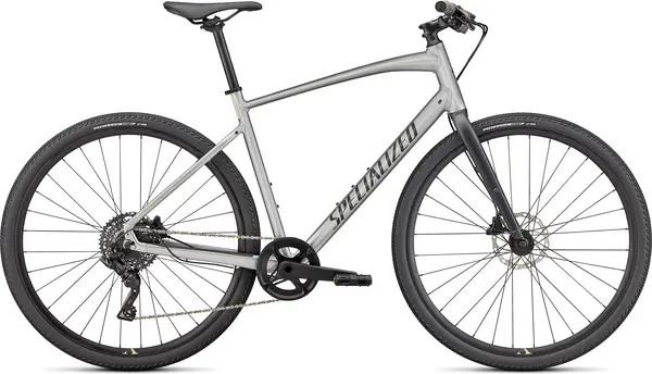 Specialized 2022 Sirrus X 3.0 Hybrid Bike XXS GLOSS FLAKE SILVER / ICE YELLOW / SATIN BLACK REFLECTIVE