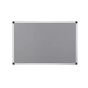 Bi-Office Maya Grey Felt Noticeboard Fire Retardant 1200 x 900mm