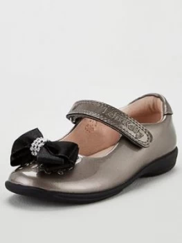 Lelli Kelly Zoe Bow Dolly Shoes - Pewter, Pewter, Size 2 Older