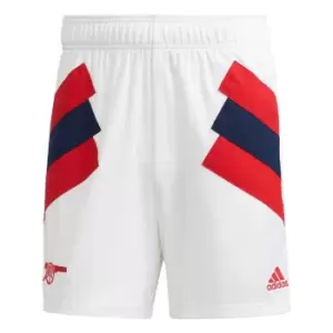 adidas Arsenal Icon Shorts Mens - White