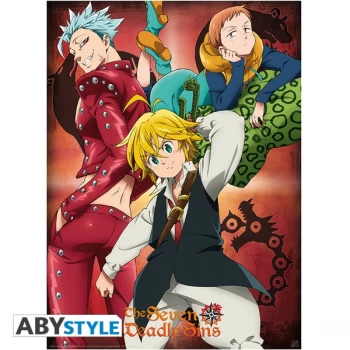 The Seven Deadly Sins - Ban, King & Meliodas Small Poster