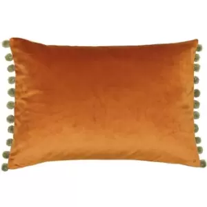 Paoletti Fiesta Rectangle Cushion Cover (35 x 50cm) (Rust/Khaki)