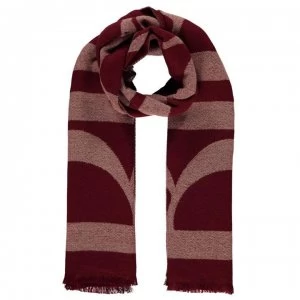 Biba Calligram Scarf - Burgundy/Blush