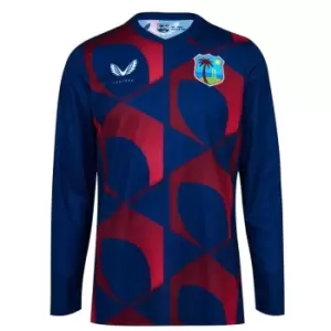 Castore West Indies LS Training Shirt Mens - Blue