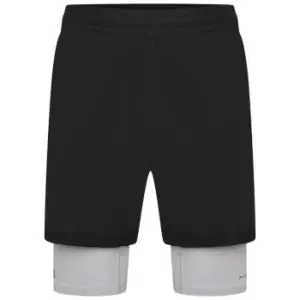 Dare 2b Henry Holland Psych Up Gym Shorts - Blk/PleinAir