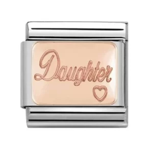 Nomination CLASSIC Rose Gold Plates Daughter Charm 430101/43