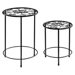 Garden Gear Plant Pot Stand 2pk - Black