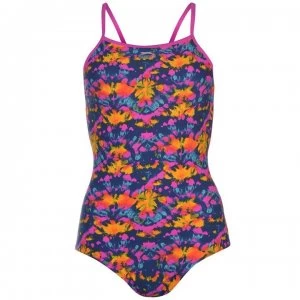 Slazenger Thin Strap Swimsuit Ladies - Multi